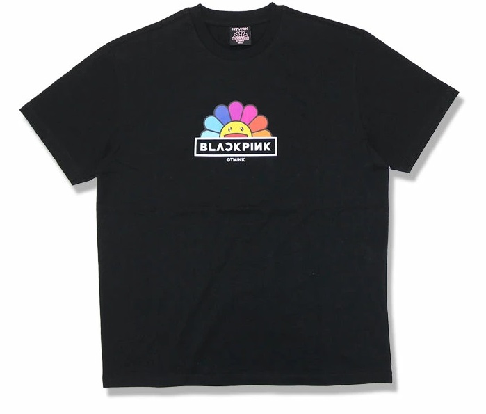 【Takashi Murakami x BLACKPINK】村上隆 BLACKPINK コラボTシャツ 半袖 カットソー レインボーフラワー RAINBOW FLOWER