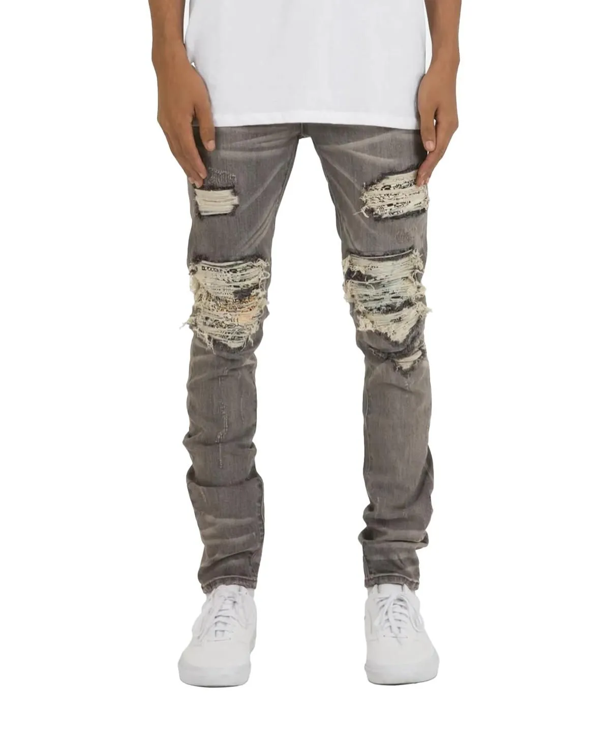 mnml X284 STRETCH MOTO SKINNY DENIM